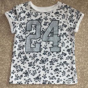 4T Toddler Girls Short Sleeve Floral Carter’s T-Shirt